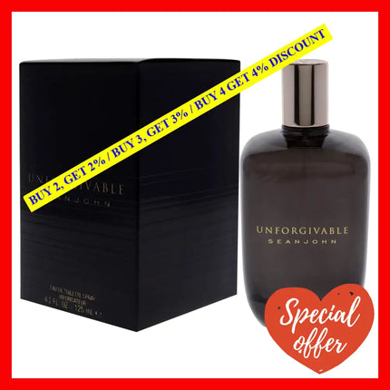Unforgivable By Sean John For Men - 4.2 Oz Edt Spray
