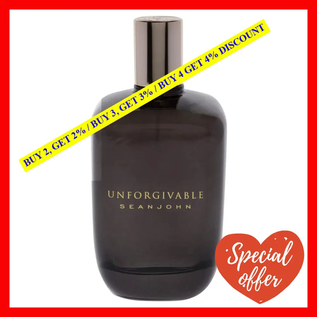 Unforgivable By Sean John For Men - 4.2 Oz Edt Spray