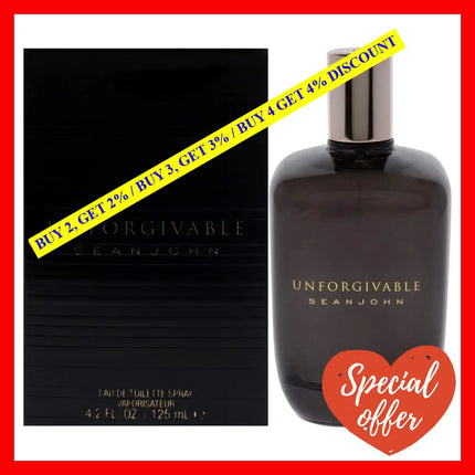 Unforgivable By Sean John For Men - 4.2 Oz Edt Spray
