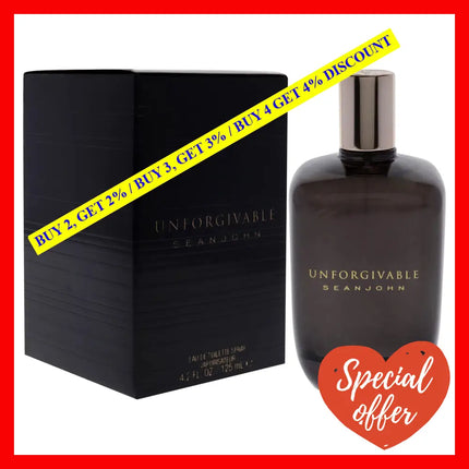 Unforgivable By Sean John For Men - 4.2 Oz Edt Spray