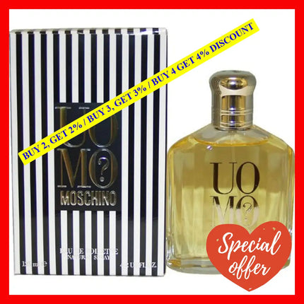 Uomo Moschino By For Men - 4.2 Oz Edt Spray