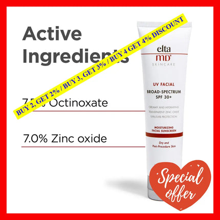 Uv Facial Sunscreen Spf 30 By Eltamd For Unisex - 3 Oz