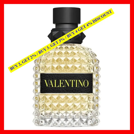 Valentino Born In Roma Uomo Yellow Dream Ml Eau De Toilette Spray 3.4 Oz / 100 Ml