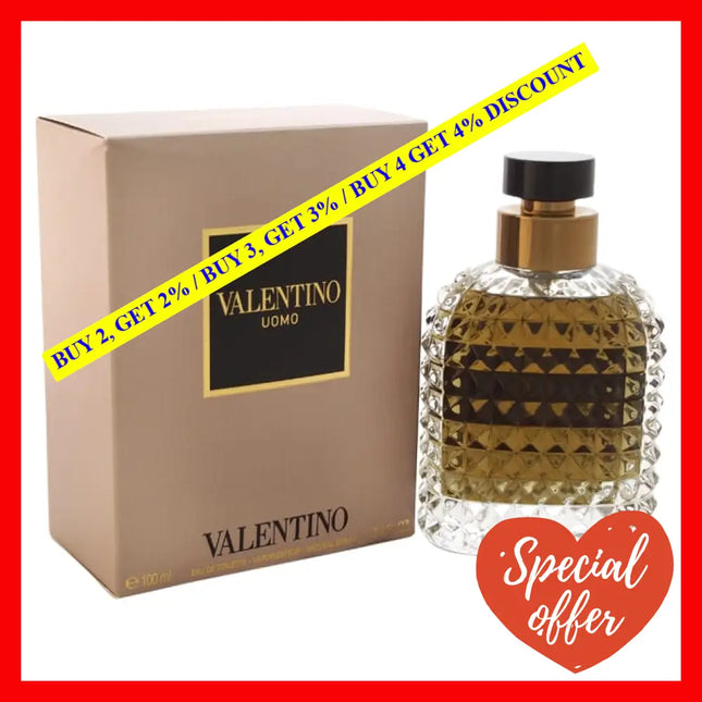 Valentino Uomo By For Men - 3.4 Oz Edt Spray