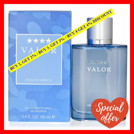 Valor By Dana For Men - 3.4 Oz Edt Spray