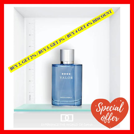 Valor By Dana For Men - 3.4 Oz Edt Spray