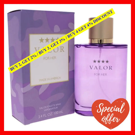 Valor By Dana For Women - 3.4 Oz Edt Spray