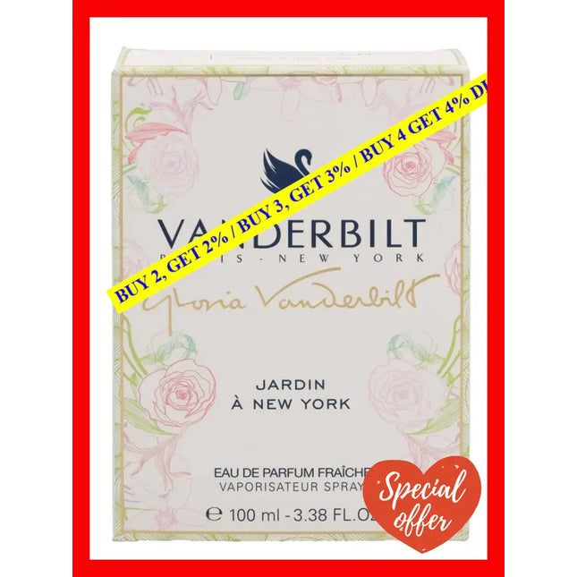 Vanderbilt Jardin A New York By Gloria For Women - 3.38 Oz Edp Spray