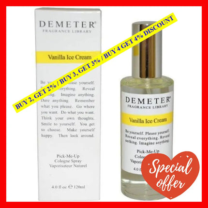Vanilla Ice Cream By Demeter For Women - 4 Oz Cologne Spray