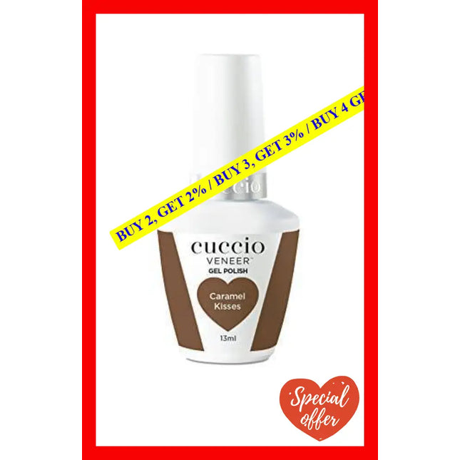 Veneer Soak Off Gel - Caramel Kisses By Cuccio Colour For Women 0.44 Oz Nail Polish