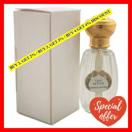 Vent De Folie By Annick Goutal For Women - 3.4 Oz Edt Spray (Tester)