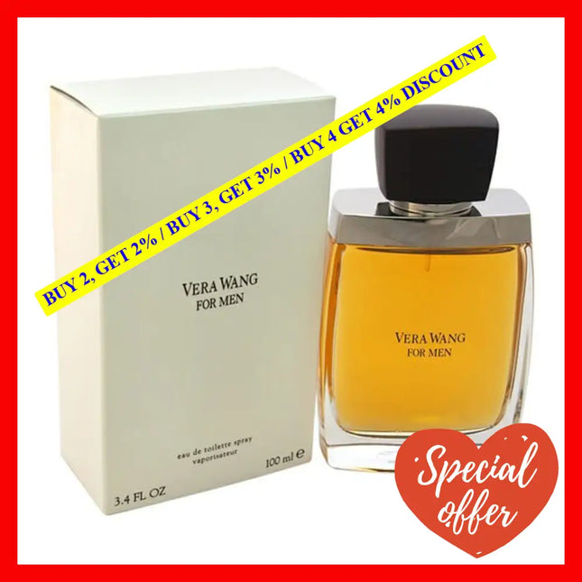 Vera Wang By For Men - 3.4 Oz Edt Spray