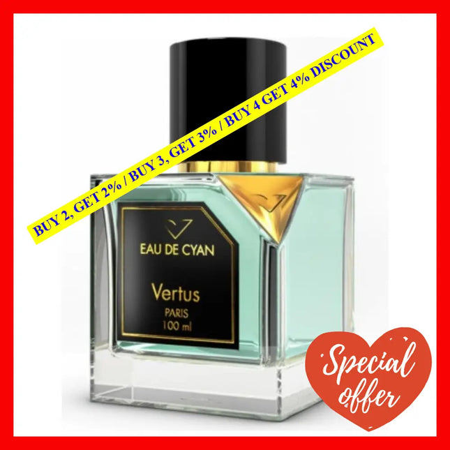 Vertus Paris Eau De Cyan Edp Spray 3.4Oz-100Ml