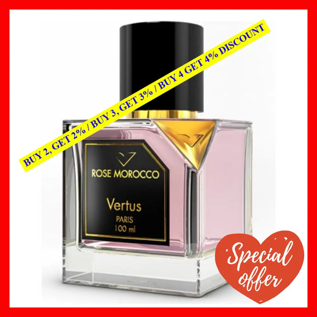 Vertus Paris Rose Morroco Edp Spray 3.4Oz-100Ml
