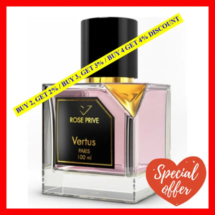 Vertus Paris Rose Prive Edp Spray 3.4Oz-100Ml