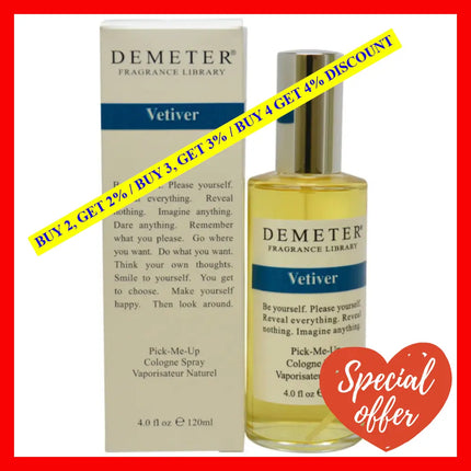 Vetiver By Demeter For Women - 4 Oz Cologne Spray