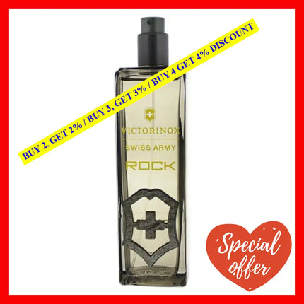 Victorinox Swiss Army Rock By For Men - 3.4 Oz Edt Spray (Tester)