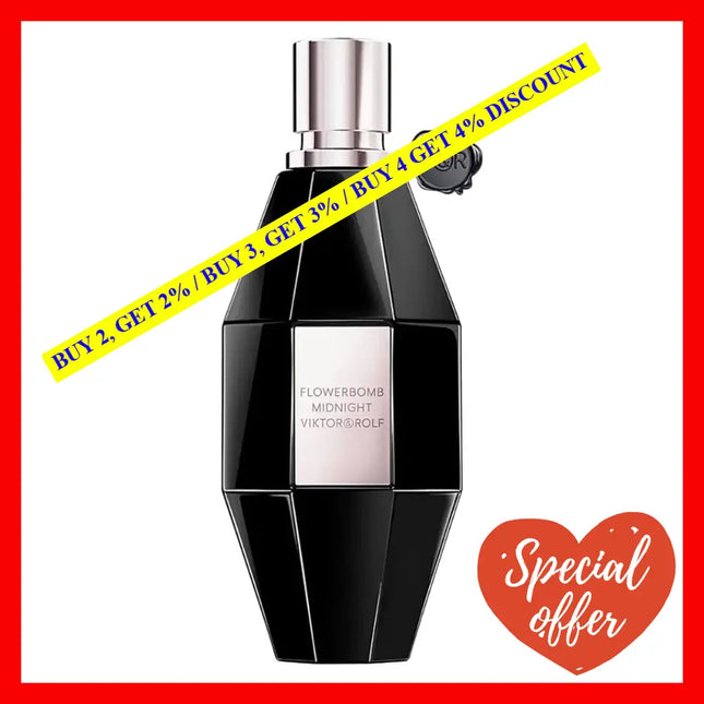 Viktor And Rolf Flowerbomb Midnight For Women Edp Ml Spray 3.4 Oz / 100 Ml