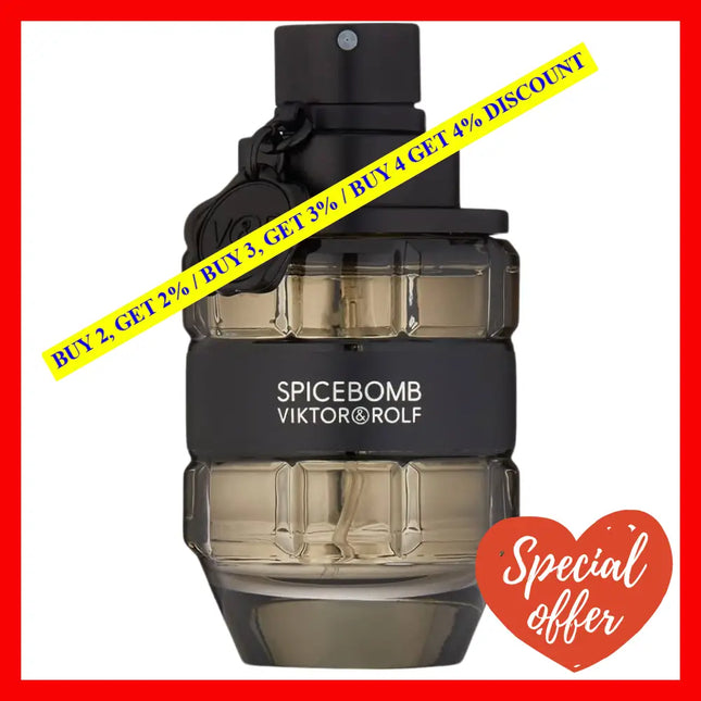 Viktor And Rolf Spicebomb For Men Edt Spray 1.7Oz/50Ml
