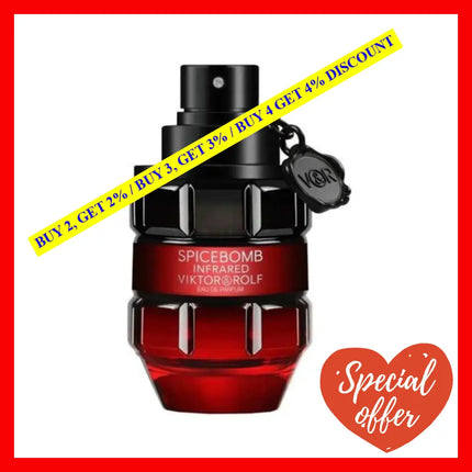 Viktor And Rolf Spicebomb Infrared Eau De Toilette For Men 1.7 Oz / 50 Ml