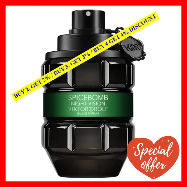 Viktor And Rolf Spicebomb Night Vision Edp For Men 1.7 Oz 50 Ml Spray