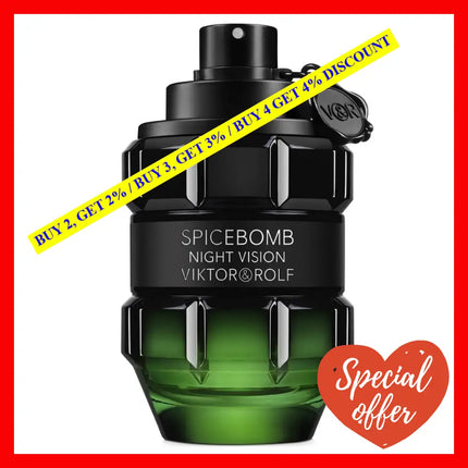 Viktor And Rolf Spicebomb Night Vision Edt For 3.04 Oz 90 Ml