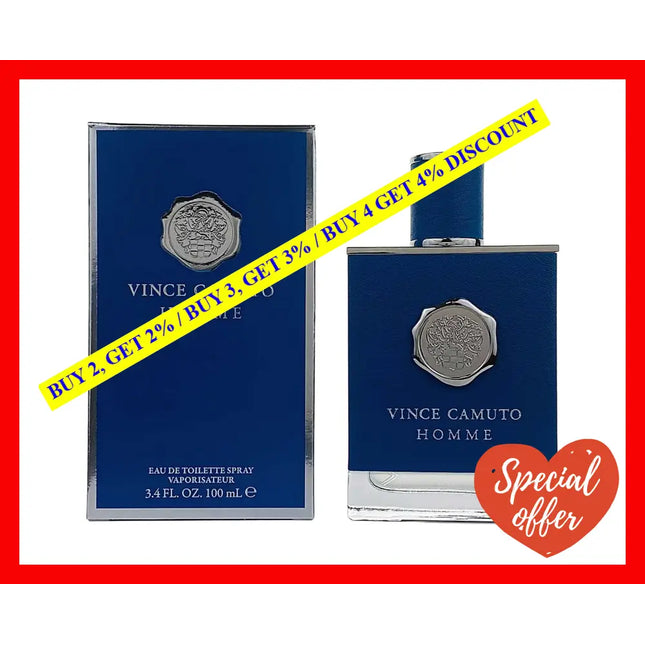 Vince Camuto Homme By For Men - 3.4 Oz Edt Spray