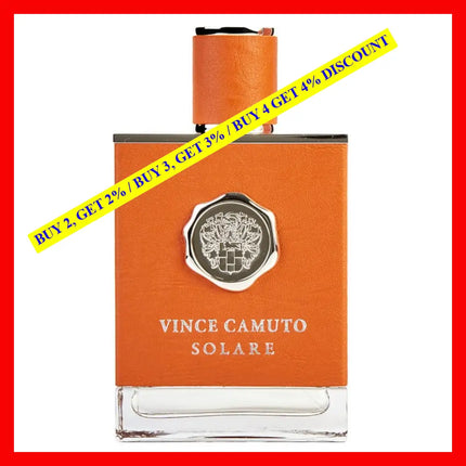 Vince Camuto Solare Eau De Toilette Spray 3.4 Oz For Men / 100 Ml