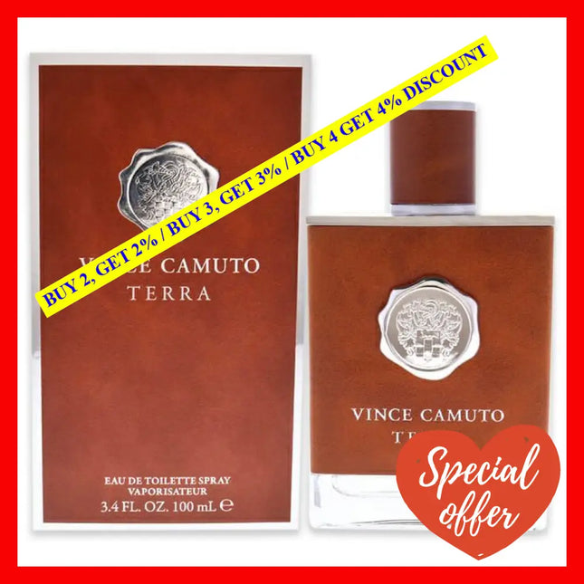 Vince Camuto Terra By For Men - 3.4 Oz Edt Spray