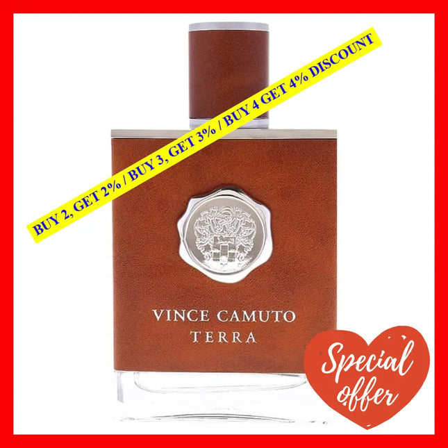 Vince Camuto Terra Eau De Toilette Ml Spray For Men 3.4 Oz / 100