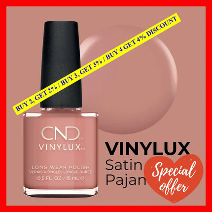 Vinylux Weekly Polish - 265 Satin Pajamas By Cnd For Women 0.5 Oz Nail