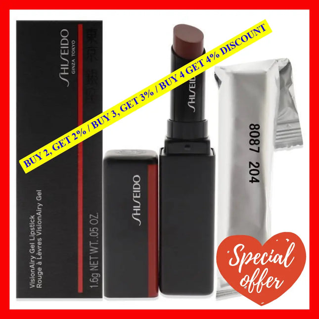 Visionairy Gel Lipstick - 204 Scarlet Rush By Shiseido For Women 0.05 Oz
