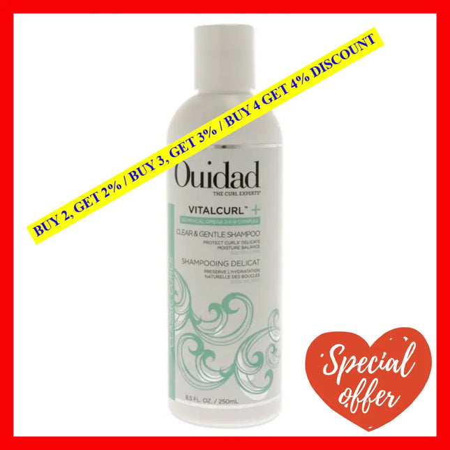 Vitalcurl Plus Clear And Gentle Shampoo By Ouidad For Unisex - 8.5 Oz