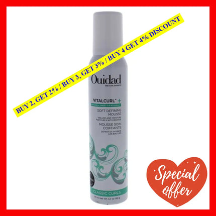 Vitalcurl Plus Soft Defining Mousse By Ouidad For Unisex - 5.7 Oz