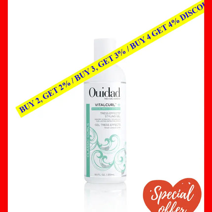 Vitalcurl Plus Tress Effects Styling Gel By Ouidad For Unisex - 8.5 Oz