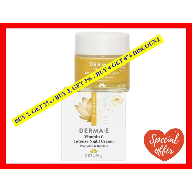 Vitamin C Intense Night Cream By Derma-E For Unisex - 2 Oz