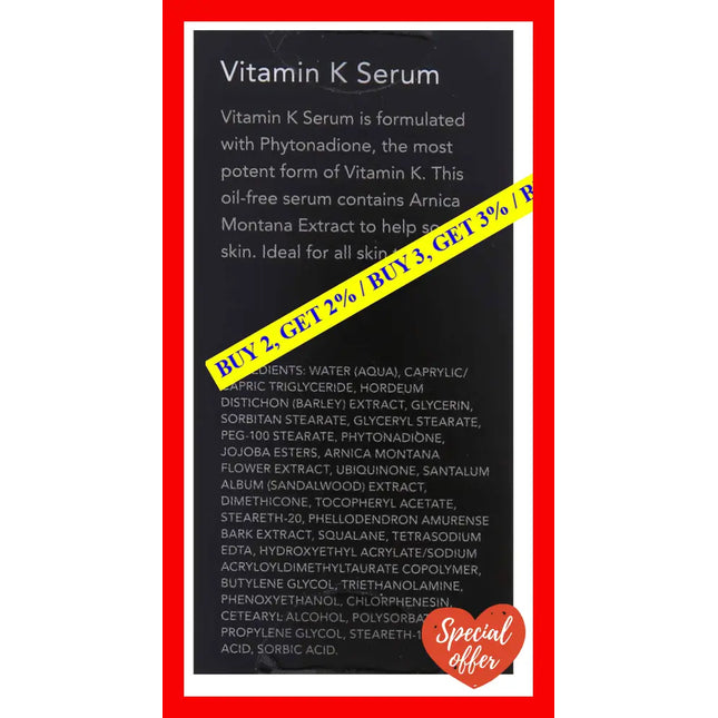 Vitamin K Serum By Revision For Unisex - 0.5 Oz