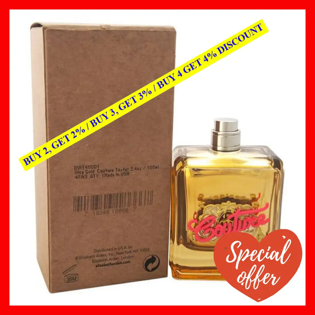 Viva La Juicy Gold Couture By For Women - 3.4 Oz Edp Spray (Tester)