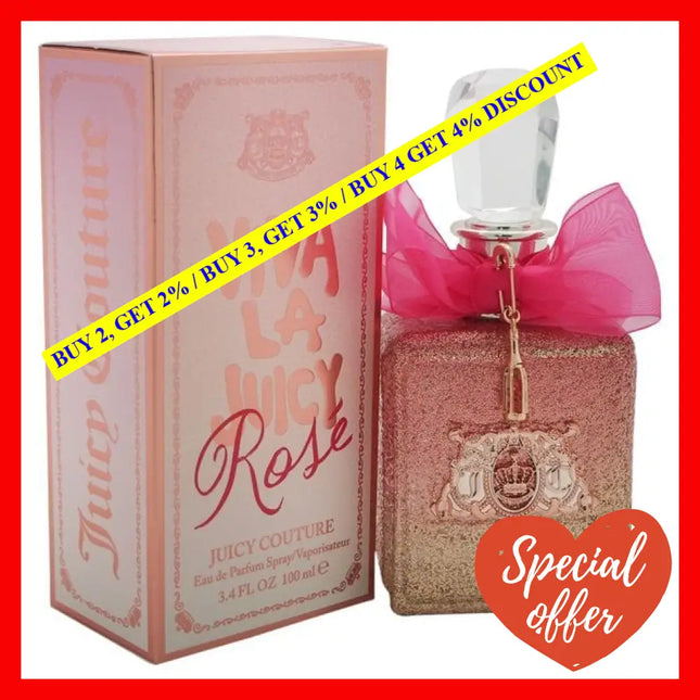 Viva La Juicy Rose By Couture For Women - 3.4 Oz Edp Spray