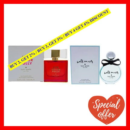 Walk On Air And Live Colorfully Kit By Kate Spade For Women - 2 Pc 3.4Oz Edp Spray