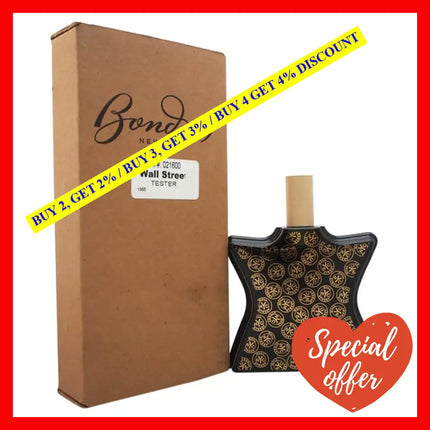 Wall Street By Bond No. 9 For Men - 3.4 Oz Edp Spray (Tester)