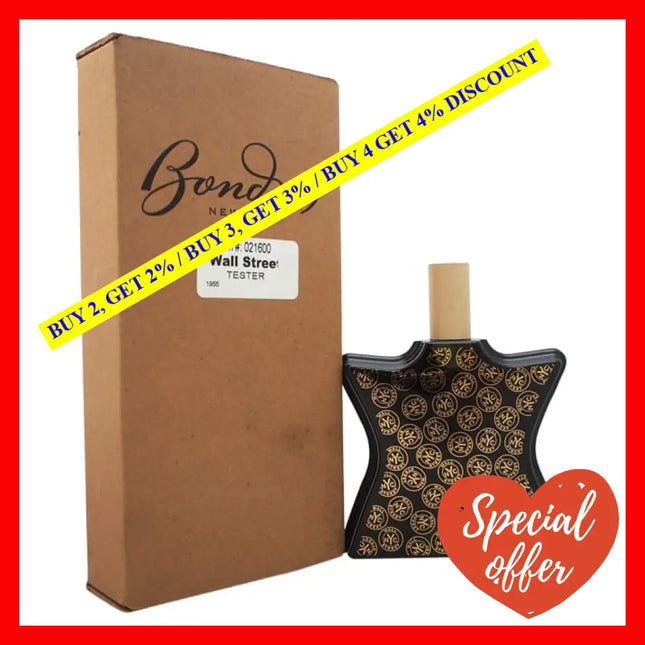 Wall Street By Bond No. 9 For Men - 3.4 Oz Edp Spray (Tester)