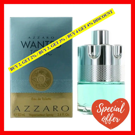 Wanted Tonic By Azzaro For Men - 3.4 Oz Edt Spray