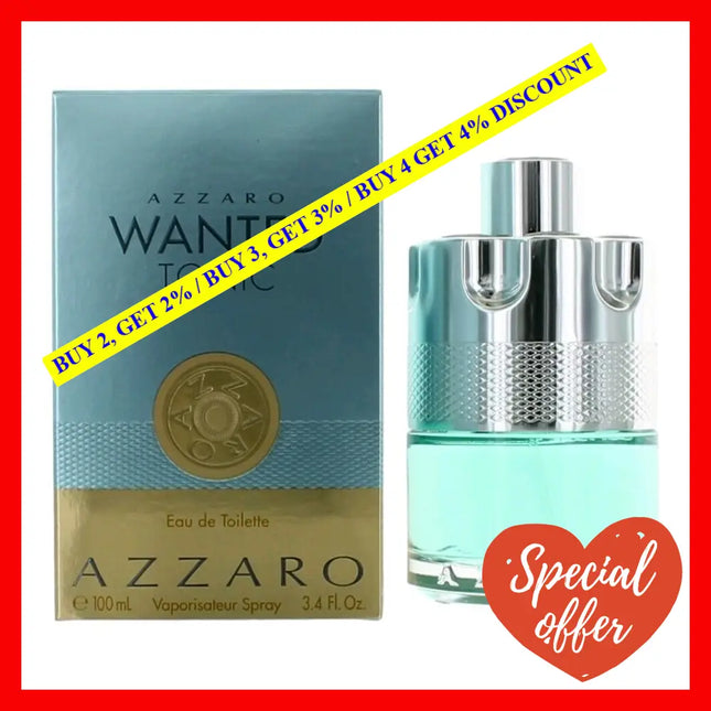 Wanted Tonic By Azzaro For Men - 3.4 Oz Edt Spray