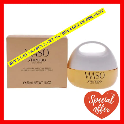 Waso Clear Mega-Hydrating Cream By Shiseido For Women - 1.8 Oz
