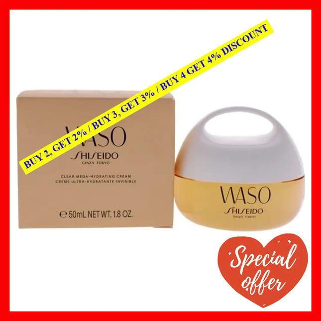 Waso Clear Mega-Hydrating Cream By Shiseido For Women - 1.8 Oz
