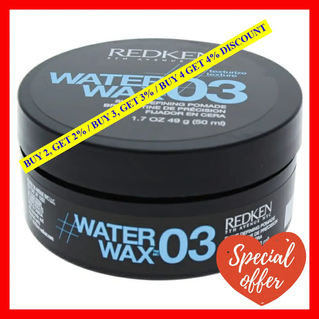 Water Wax 03 Shine Defining Pomade By Redken For Unisex - 1.7 Oz