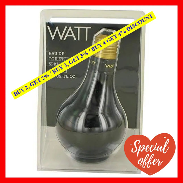 Watt Black By Cofinluxe For Men - 6.8 Oz Edt Spray