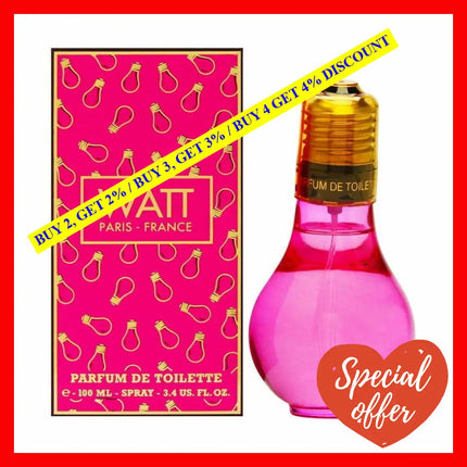 Watt (Pink) By Cofinluxe For Women - 3.4 Oz Pdt Spray