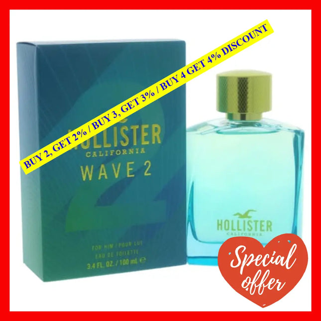 Wave 2 By Hollister For Men - 3.4 Oz Edt Spray